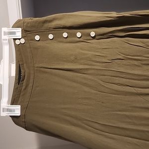 Talbots  NWOT Green olive skirt